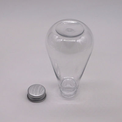 Immagazzinamento di medicinali 250 ml HDPE Bottiglia di plastica a forma unica con logo personalizzato e copertura in alluminio