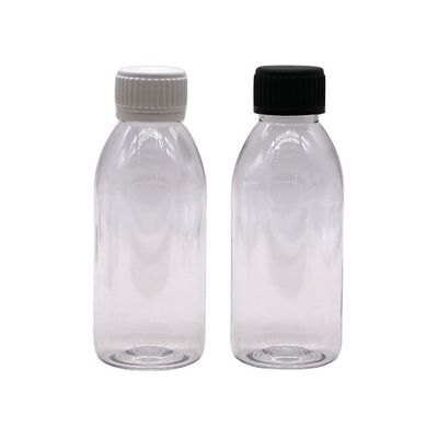 150 ml PET Ovale Ambrato Prescrizione Farmacia Medicina Liquida Contenitore a Scala con Capo
