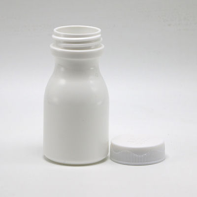 Bottiglia di plastica HDPE bianca da 60 ml per il comodo deposito di compresse e capsule solide
