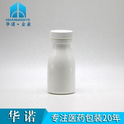 Bottiglia di plastica HDPE bianca da 60 ml per il comodo deposito di compresse e capsule solide