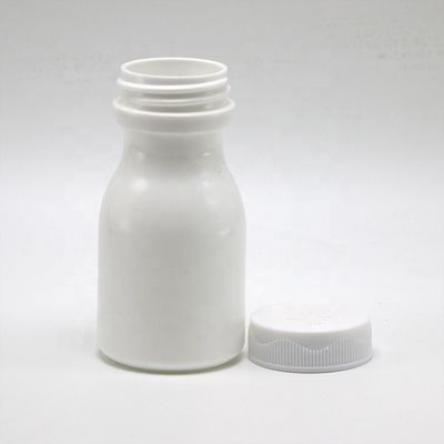 Bottiglia di plastica HDPE bianca da 60 ml per il comodo deposito di compresse e capsule solide