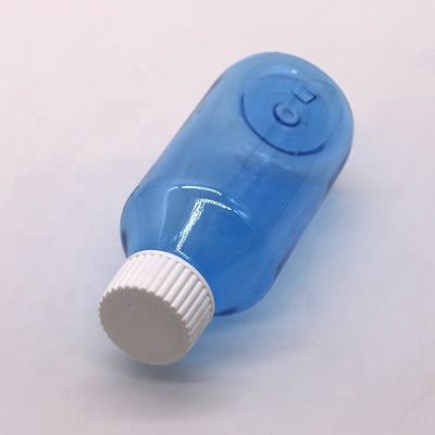 Bottiglia PET per sciroppo per tosse di grado farmaceutico con tappo a vite e logo personalizzato