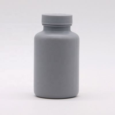 Bottiglia di plastica grigia d'argento di 200 ml di HDPE opaca per imballaggi di medicinali solidi personalizzabili