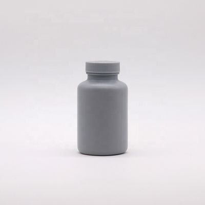 Bottiglia di plastica grigia d'argento di 200 ml di HDPE opaca per imballaggi di medicinali solidi personalizzabili