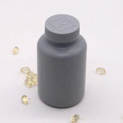 Bottiglia di plastica grigia d'argento di 200 ml di HDPE opaca per imballaggi di medicinali solidi personalizzabili