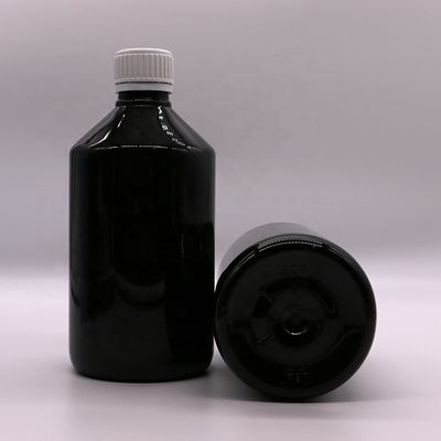 500 ml/16.9 oz PET Bottiglia di sciroppo di plastica supplemento liquido contenitore di medicina con coperchio
