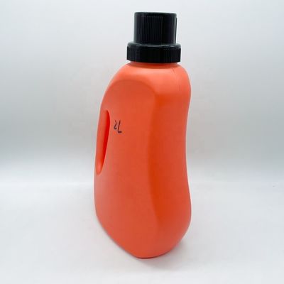 Flascia di detersivo per lavanderia liquida da 2 litri in HDPE a colori personalizzati per contenitori di pulizia