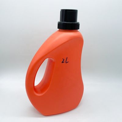 Flascia di detersivo per lavanderia liquida da 2 litri in HDPE a colori personalizzati per contenitori di pulizia