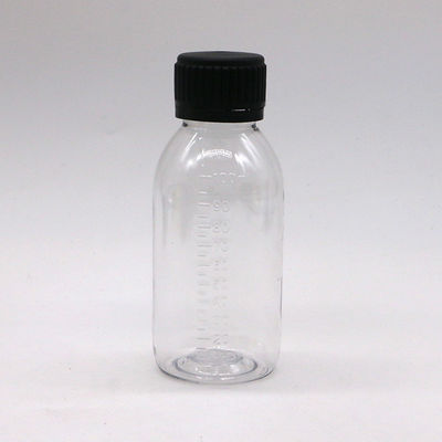 Bottone a scatola PET per 100 ml/60 ml di materiale base dello sciroppo