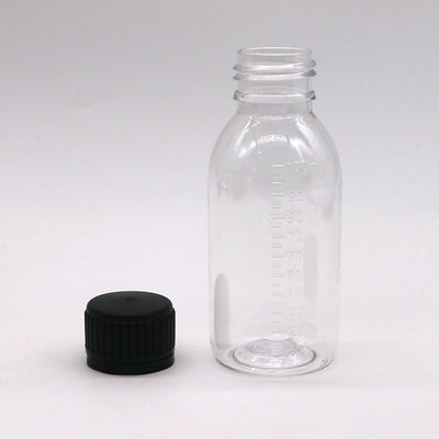Bottone a scatola PET per 100 ml/60 ml di materiale base dello sciroppo