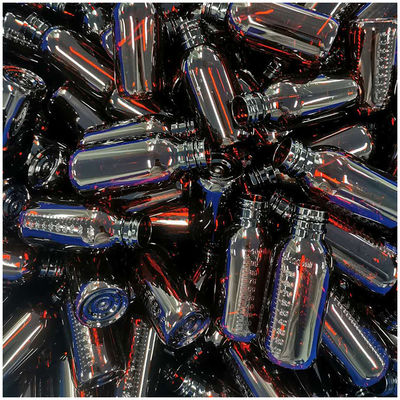 Bottone a scatola PET per 100 ml/60 ml di materiale base dello sciroppo