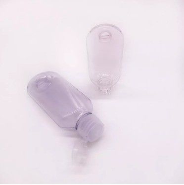 Contenitore per lavaggio a mano PET trasparente da 50 ml Portatile Riempievole Vuoto Viaggio Squeeze Bottle con Anello