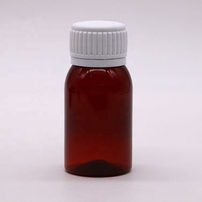 Cappuccio a prova di manomissione Bottiglia di sciroppo per tosse in PET da 50 ml per l'olio lubrificante per la conservazione di liquidi orali