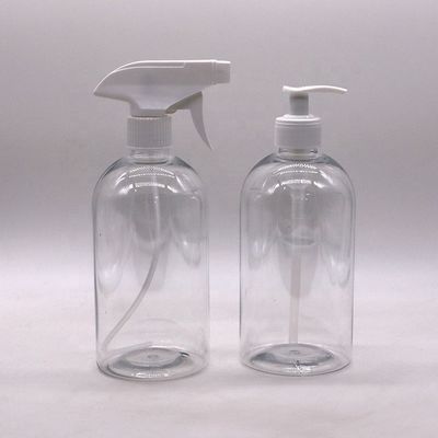 600ml 20oz PET Spray Bottle Boston Round Plastic Pump a colori personalizzati Trigger Spray Hand Sanitizer Bottle