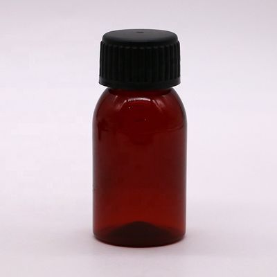 Cappuccio a prova di manomissione Bottiglia di sciroppo per tosse in PET da 50 ml per l'olio lubrificante per la conservazione di liquidi orali