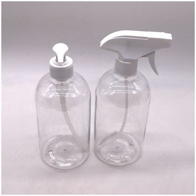 600ml 20oz PET Spray Bottle Boston Round Plastic Pump a colori personalizzati Trigger Spray Hand Sanitizer Bottle