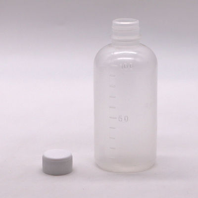 Medicina 100 ml PET liquido Bottiglia di plastica vuota con scala e colore personalizzabile