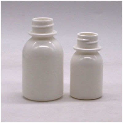 Contenitore a coperchio a prova di bambino 60 ml Bottiglia di liquido per la tosse in PE bianco