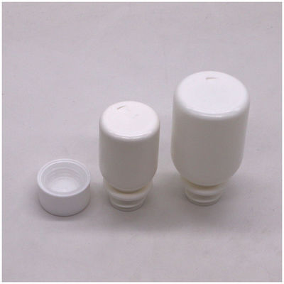 Contenitore a coperchio a prova di bambino 60 ml Bottiglia di liquido per la tosse in PE bianco