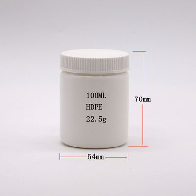 Bottiglia di crema a forma rotonda con colletto in PE da 100 ml per baratto di unguento e compresse in intonaco per capsule