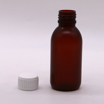 120 ml di sciroppo per tosse liquido rotondo di gelo Contenitore di bottiglia di plastica per rifiuti medici