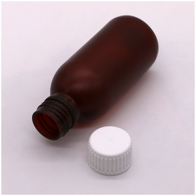 120 ml di sciroppo per tosse liquido rotondo di gelo Contenitore di bottiglia di plastica per rifiuti medici