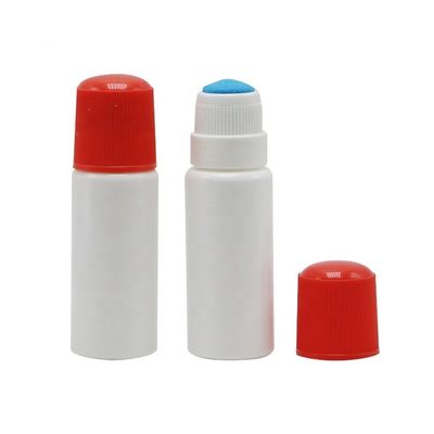 Materiale del corpo PE 70cc Bottiglia di palla a rullo ricaricabile per oli essenziali e cosmetici