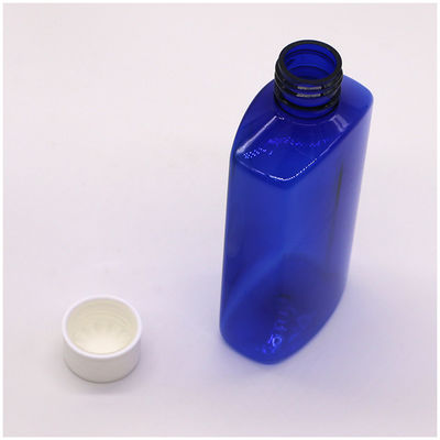 Logo personalizzato Bottiglia di sciroppo per la tosse sterile PET quadrata da 180 ml con tappo di sicurezza per bambini