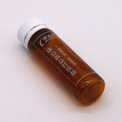 Bottiglia per liquidi orali PET Amber Brown da 15 ml con tappo a prova di manomissione per imballaggi medici