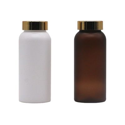 Bottiglia di plastica in PET da 250 ml per integratori Pillola Capsula Contenitore di stoccaggio di compresse Matt Finish