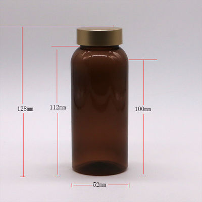 Bottiglia di plastica in PET da 250 ml per integratori Pillola Capsula Contenitore di stoccaggio di compresse Matt Finish