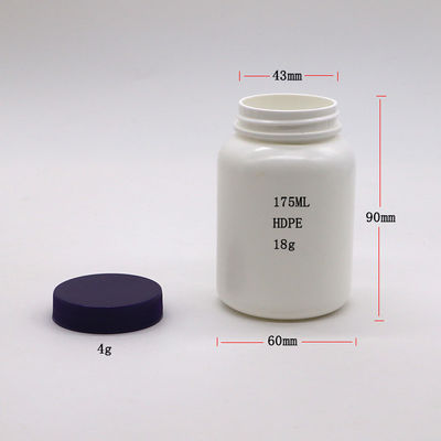 175CC HDPE Bottiglia di plastica a bocca larga per farmaci