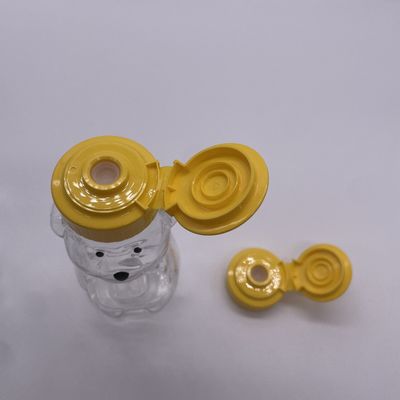 Bottiglia per bevande in plastica a forma di orso da 200 ml con tappo a vite in alluminio