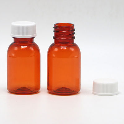 Bottiglia per medicinali liquidi PET a prova di perdite con tappo 20ML/CC Materiale del colletto PET