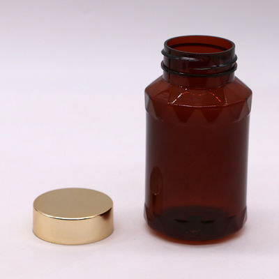 Bottiglie di plastica PET di forma unica per pillole e capsule a colori personalizzati di 150 ml di capacità