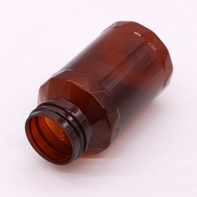 Bottiglie di plastica PET di forma unica per pillole e capsule a colori personalizzati di 150 ml di capacità