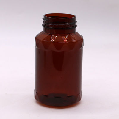 Bottiglie di plastica PET di forma unica per pillole e capsule a colori personalizzati di 150 ml di capacità
