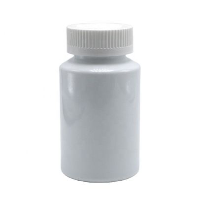 Bottiglia di farmaci in plastica bianca PET da 150 ml con tappo a prova di bambino per integratore di pillole