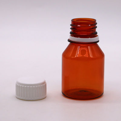Bottiglie di compresse di plastica portatili vuote in PET da 50 ml con tappo a vite bianco
