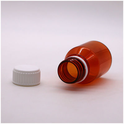 Bottiglie di compresse di plastica portatili vuote in PET da 50 ml con tappo a vite bianco