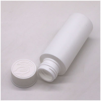 Bottiglia di liquido medicinale biodegradabile di tipo HDPE in plastica 2OZ/60 ML con coperchio a prova di bambino