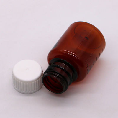2OZ/60ml/cc PET Brown Medicine Grading Scale Liquid Packaging Bottle per olio di sigaretta