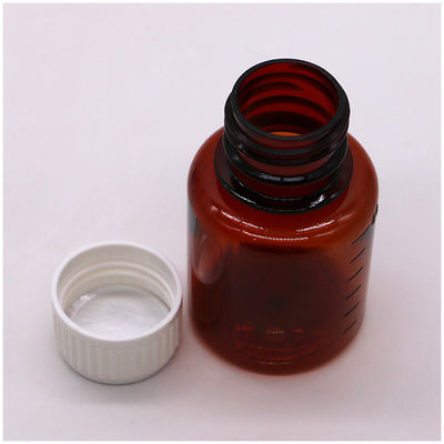2OZ/60ml/cc PET Brown Medicine Grading Scale Liquid Packaging Bottle per olio di sigaretta