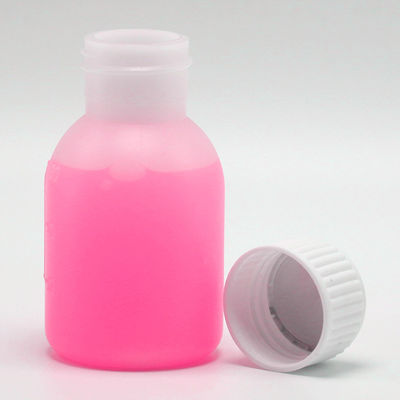 Bottiglia di sciroppo PE 60 ml / 2 oz in colore opaco bianco / blu per opzioni di colore personalizzate