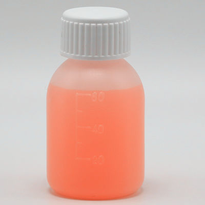 Bottiglia di sciroppo PE 60 ml / 2 oz in colore opaco bianco / blu per opzioni di colore personalizzate