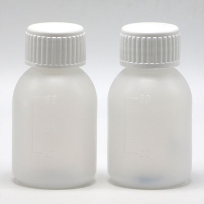 Bottiglia di sciroppo PE 60 ml / 2 oz in colore opaco bianco / blu per opzioni di colore personalizzate