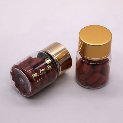 Imballaggio medicinale 35ml PET Piccola bottiglia di pillole di plastica con tappi a colori personalizzabili