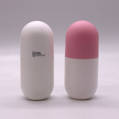 Bottiglia a forma di capsula in HDPE da 130 ml per integratori alimentari con cappuccio a vite