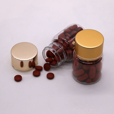 Imballaggio medicinale 35ml PET Piccola bottiglia di pillole di plastica con tappi a colori personalizzabili