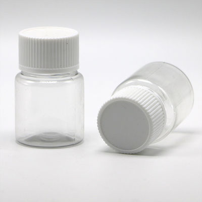 Imballaggio medicinale 35ml PET Piccola bottiglia di pillole di plastica con tappi a colori personalizzabili
